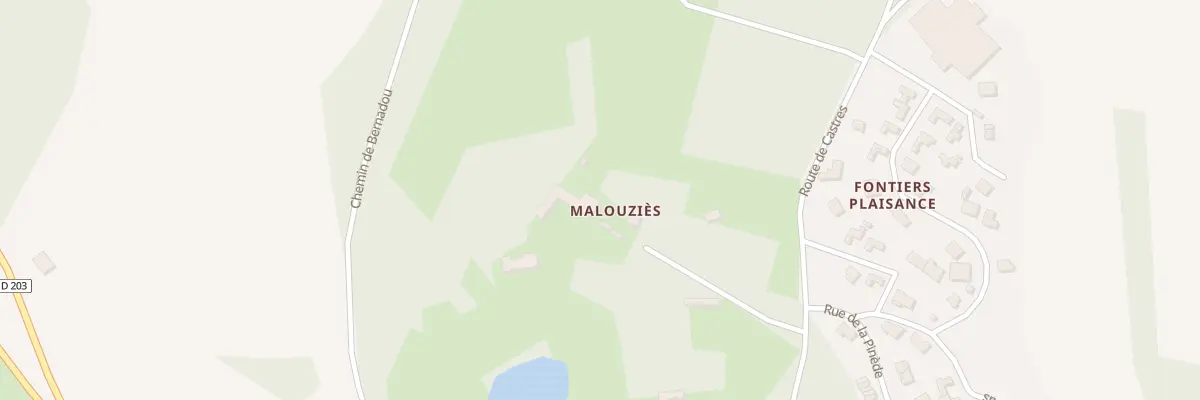 Plan du 134 Malouzies-sud à Fontiers-Cabardès