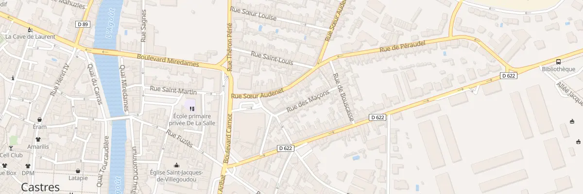 Plan du 14 Rue Soeur Audenet à Castres