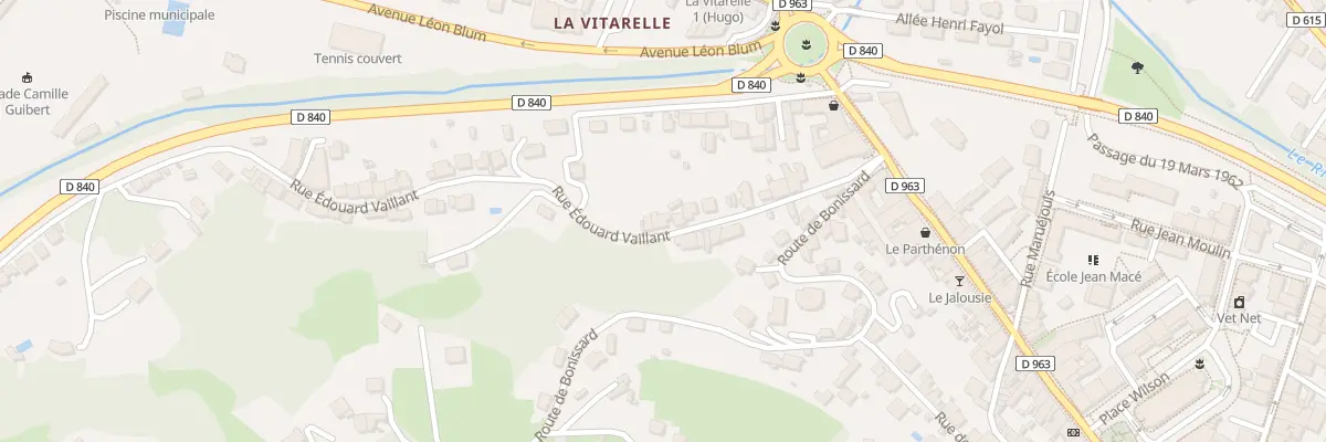 Plan du 10 Rue Edouard Vaillant à Decazeville