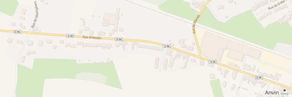 Plan du 702 Rue d’Hesdin à Anvin