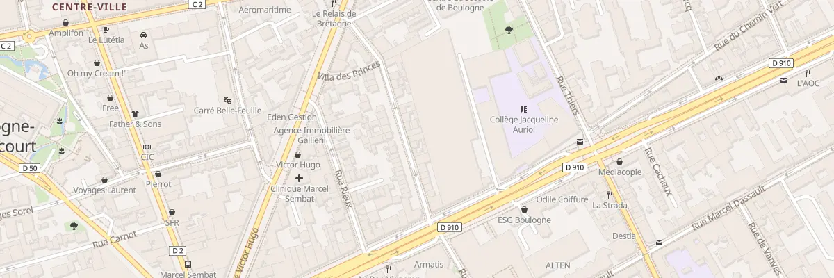 Plan du 16B Rue Emile Landrin à Boulogne-Billancourt