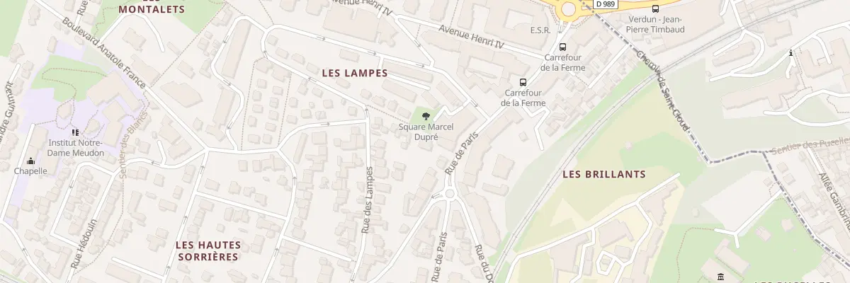 Plan du 10 Rue de Paris à Meudon