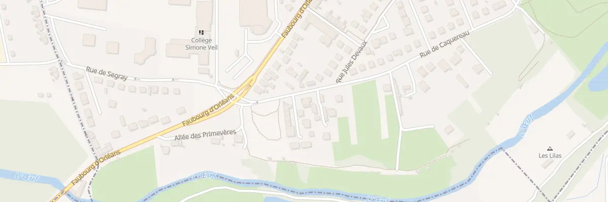 Plan du 45 Rue de Caquereau à Pithiviers