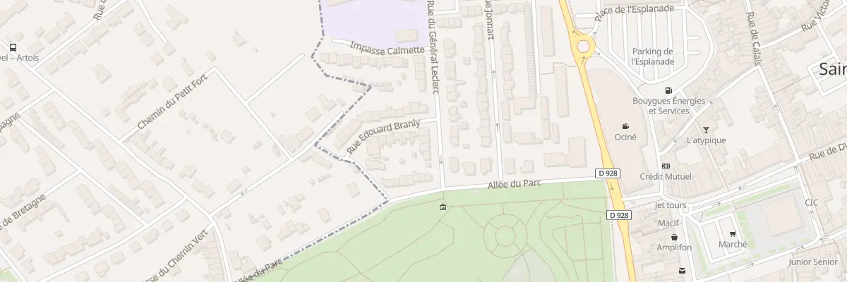 Plan du 6 Rue du Général Leclerc à Saint-Omer