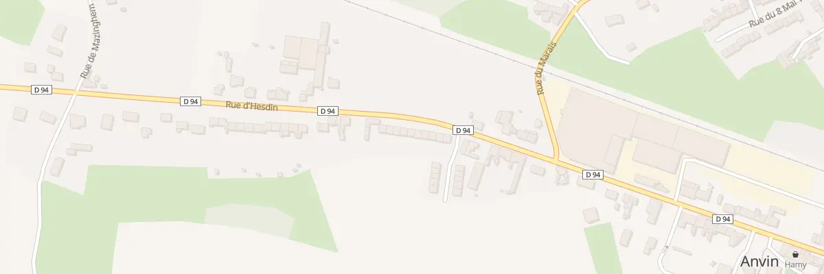 Plan du 694 Rue d’Hesdin à Anvin