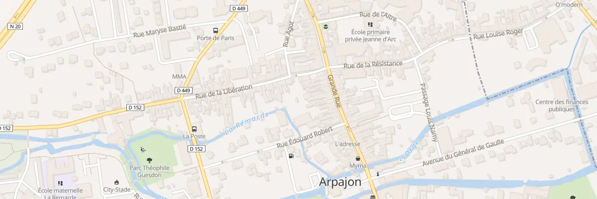 Plan du 3 Rue de la Libération à Arpajon