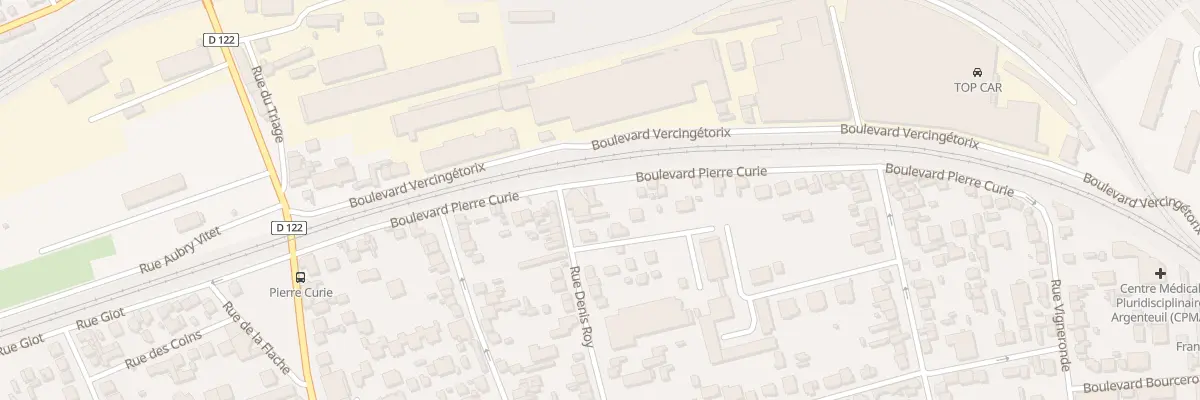 Plan du 43 Bd Pierre Curie à Argenteuil