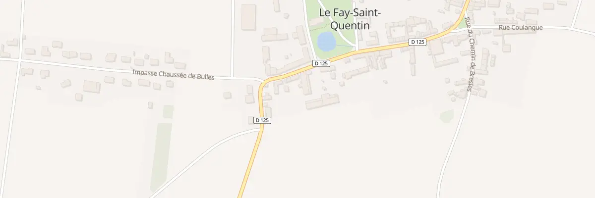 Plan du 8 Rue de la Franche Mare au Fay-Saint-Quentin