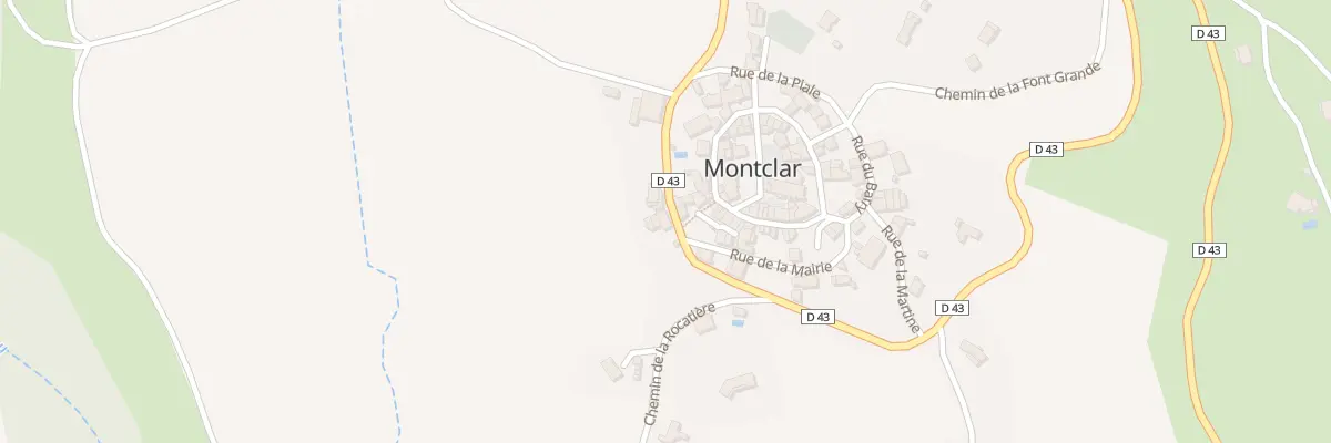 Plan du 25 Le Village à Montclar