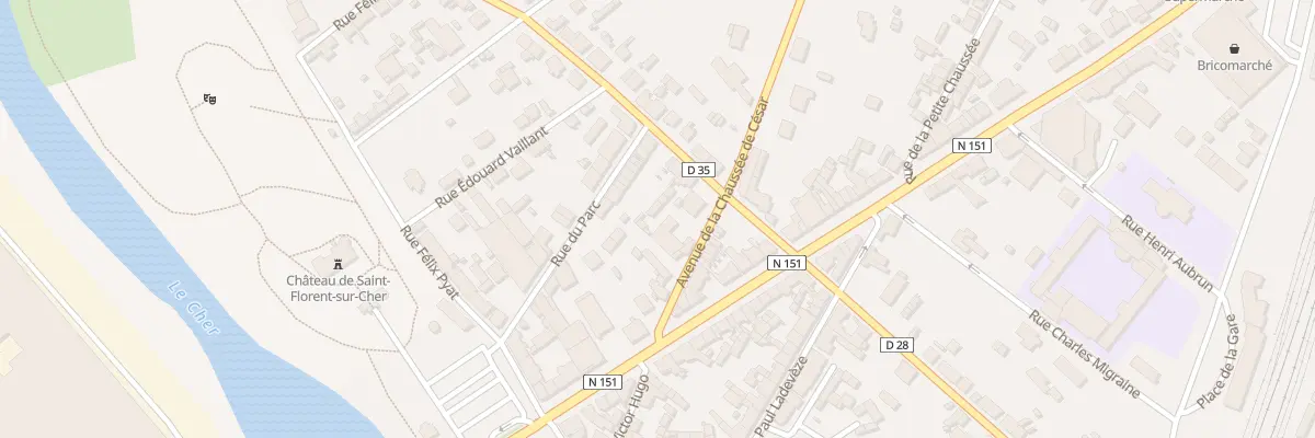 Plan du 5 Rue Paul Vaillant Couturier à Saint-Florent-sur-Cher