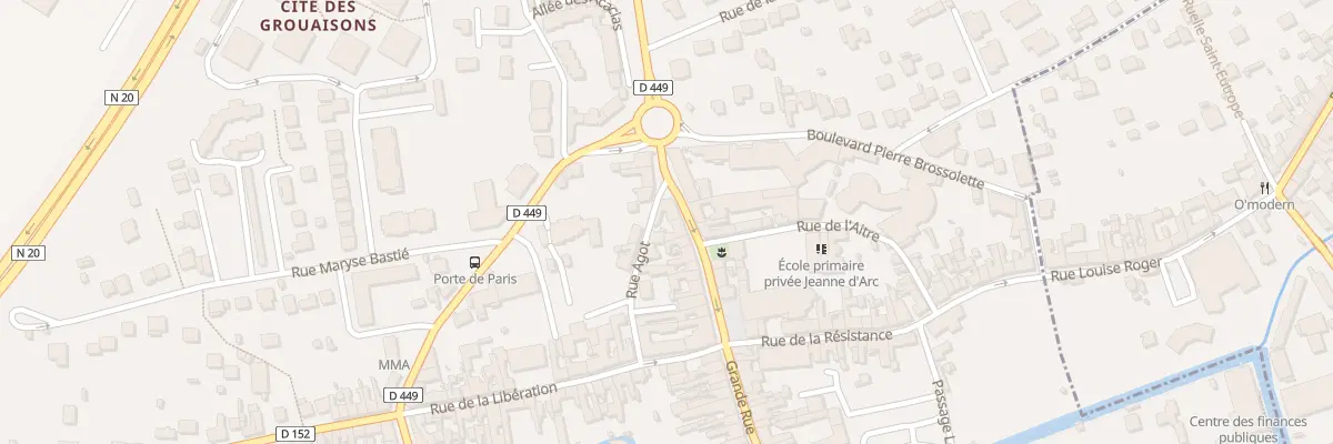 Plan du 8 Gr Grande Rue à Arpajon