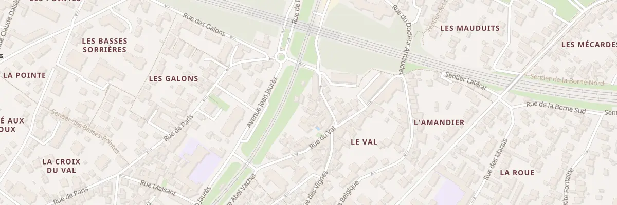 Plan du 12 Rue du Docteur Vuillième à Meudon