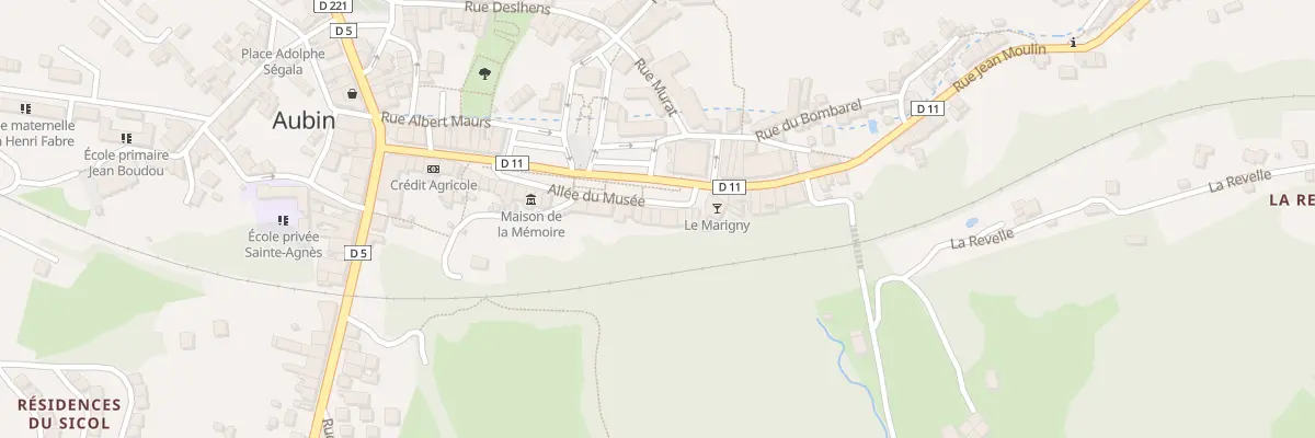 Plan du 32 All du Musée à Aubin