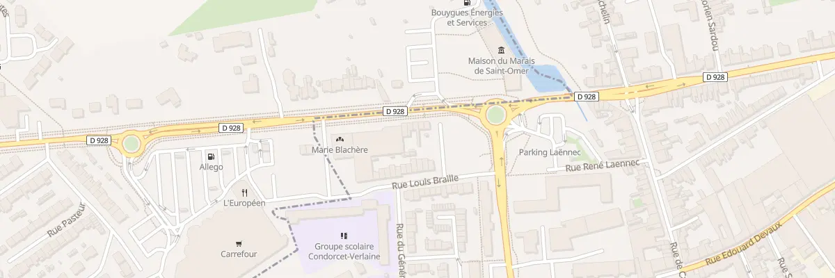 Plan du 8 Av de St Martin au Laert à Saint-Omer