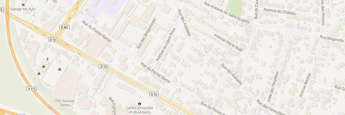 Plan du 42 Rue du Poirier Baron à Sannois