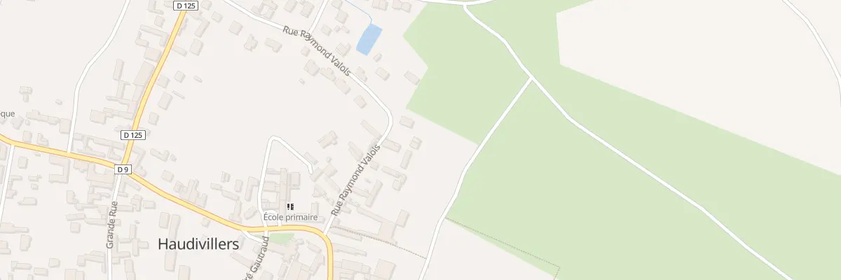 Plan du 14 Rue Raymond Valois à Haudivillers