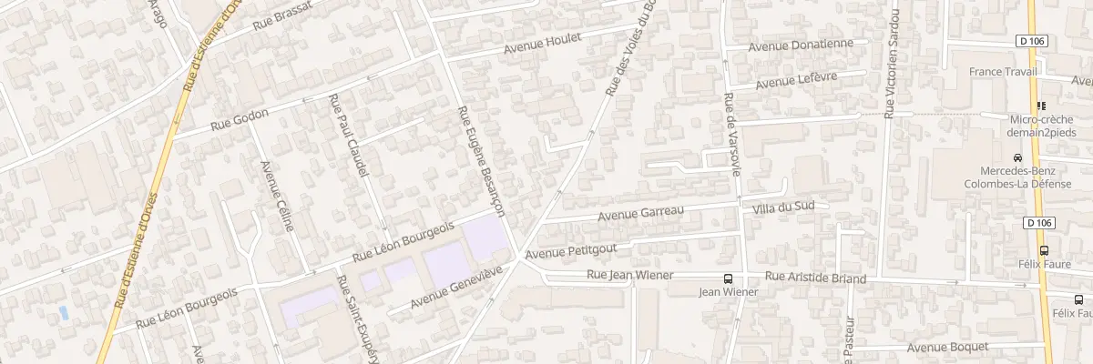 Plan du 144 Rue des Voies du Bois à Colombes