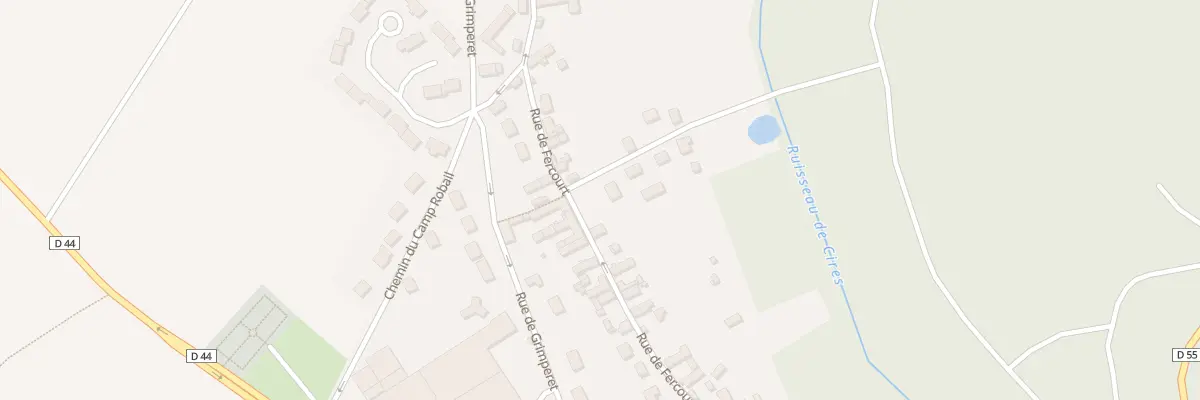 Plan du 28 Rue de Fercourt à Cauvigny