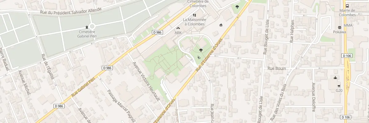 Plan du 54 Rue d’Estienne d’Orves à Colombes