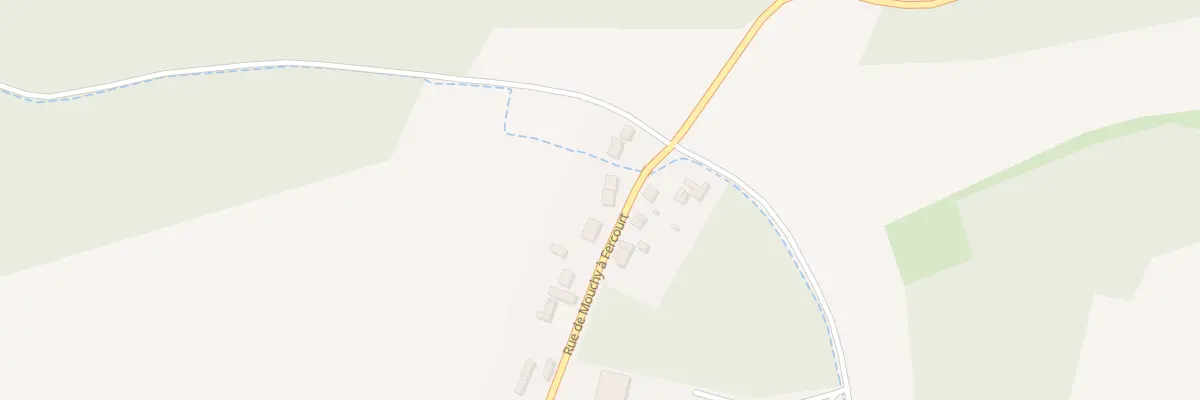 Plan du 33 Rue de Mouchy à Fercourt à Cauvigny