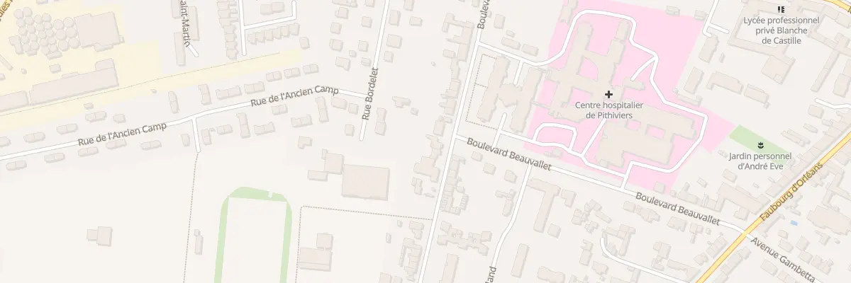 Plan du 18 Bd Pasteur à Pithiviers