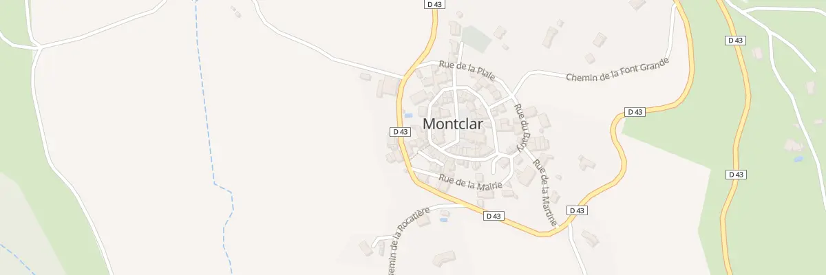 Plan du 30 Le Village à Montclar