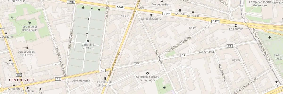 Plan du 20 Rue Thiers à Boulogne-Billancourt