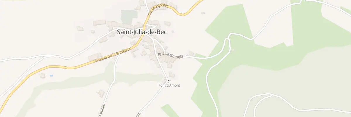 Plan du 10 Rue La Grangia à Saint-Julia-de-Bec