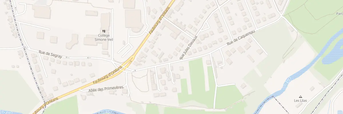 Plan du 52 Rue de Caquereau à Pithiviers