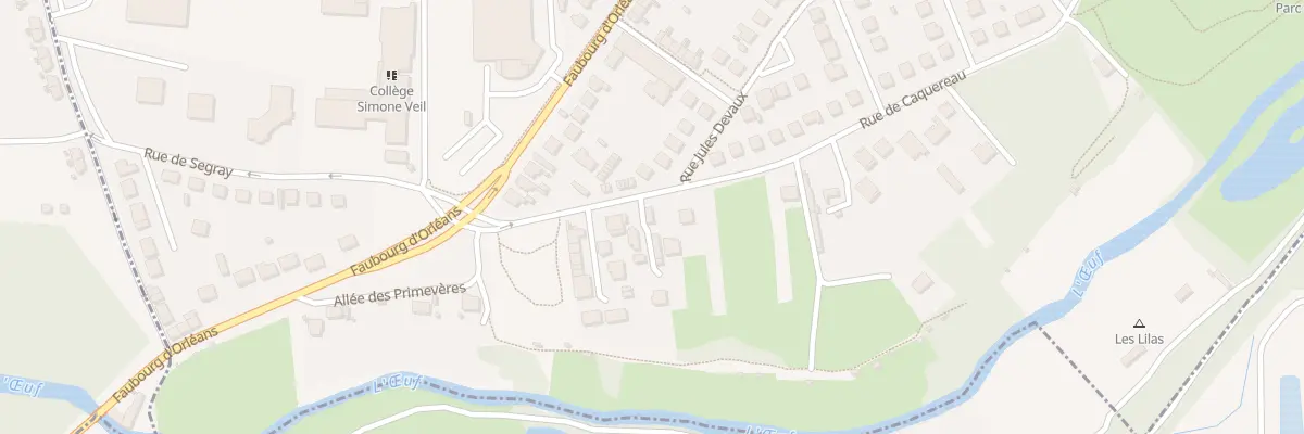 Plan du 41 Rue de Caquereau à Pithiviers