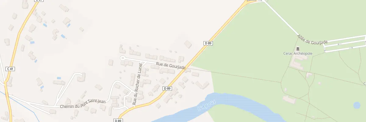 Plan du 2 Rue de Gourjade à Castres