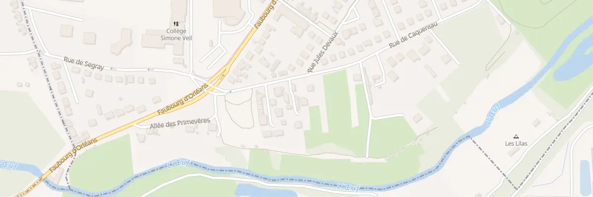 Plan du 41T Rue de Caquereau à Pithiviers