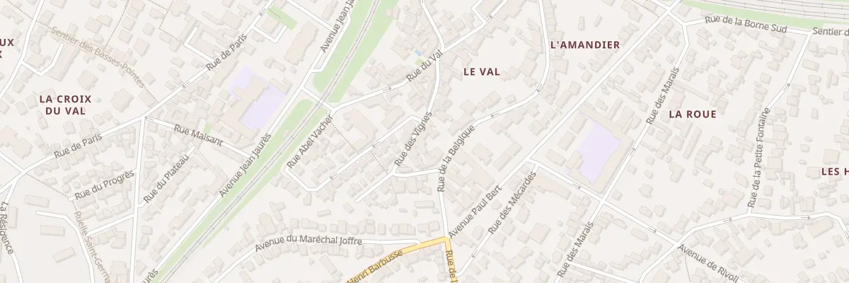 Plan du 23 Rue des Vignes à Meudon