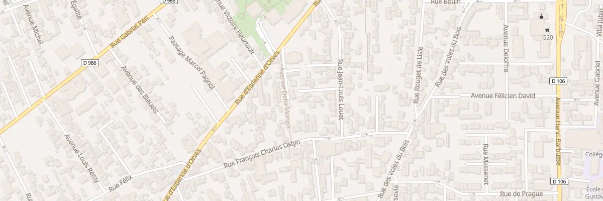 Plan du 11 Av des Facteurs à Colombes