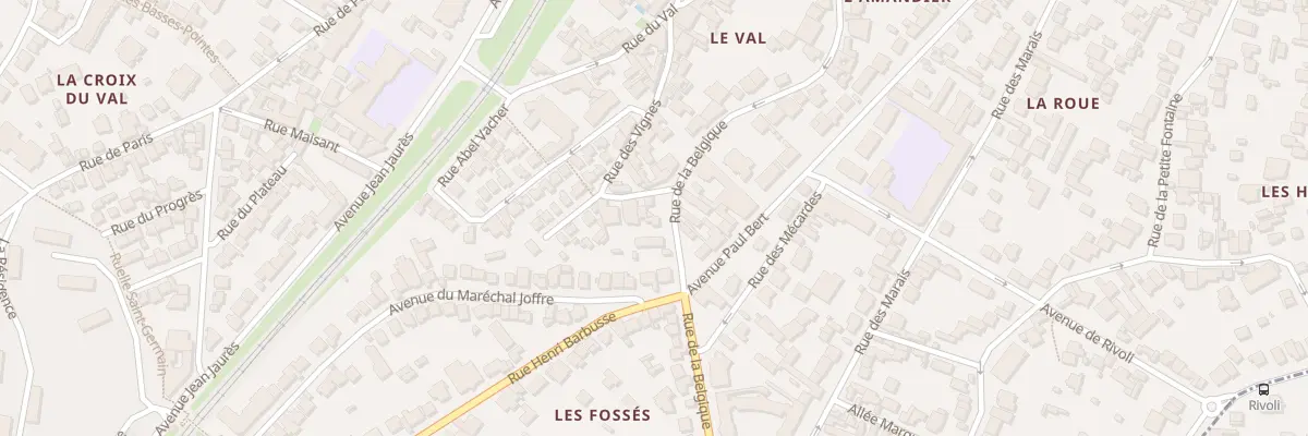 Plan du 40 Rue de la Belgique à Meudon
