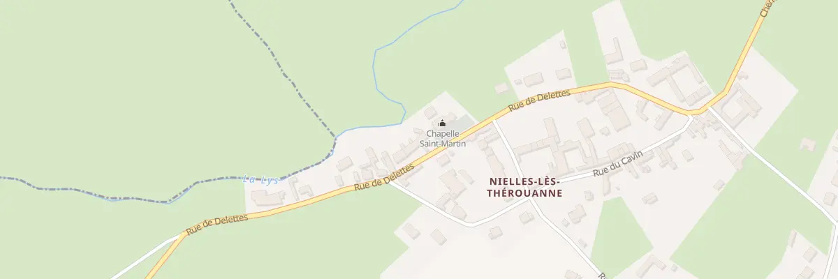 Plan du 9 Rue de Delettes à Thérouanne