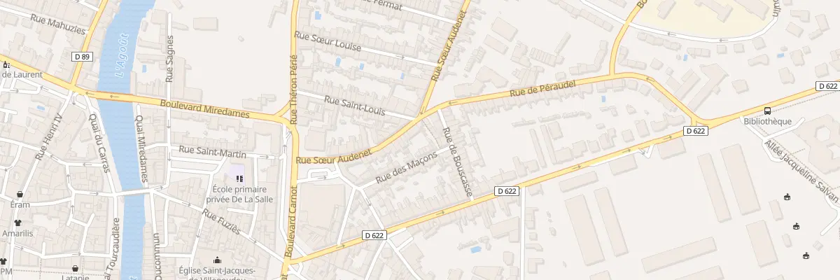 Plan du 8 Rue des Maçons à Castres