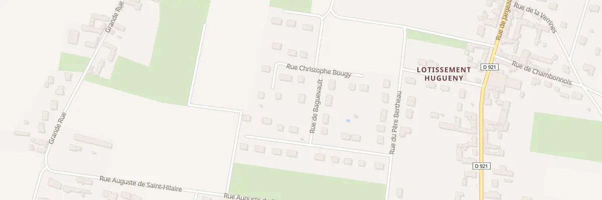 Plan du 1 Rue de Baguevault à Ascoux