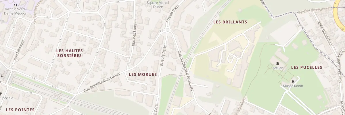 Plan du 17 Rue de Paris à Meudon