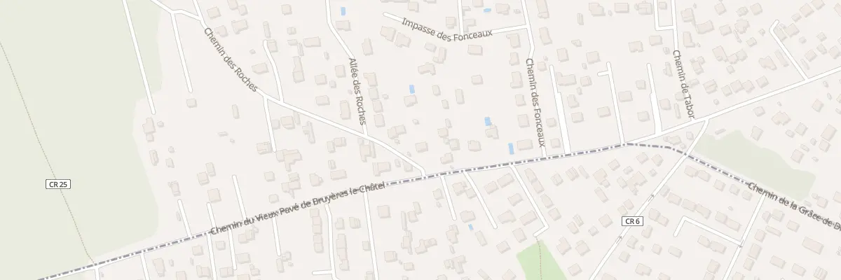Plan du 130 Che du Vieux Pavé de Bruyères à Linas