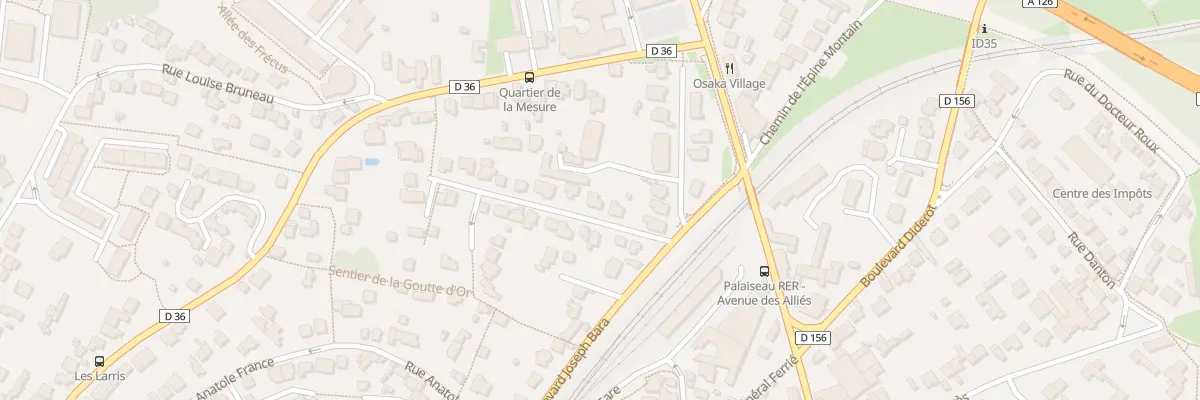 Plan du 6 Rue Joseph Bara à Palaiseau