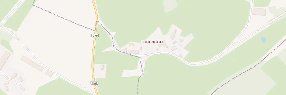 Plan du 2 Sourdoux à Gouzon