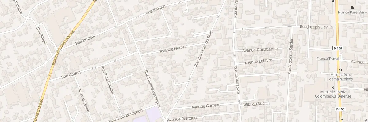 Plan du 124 Rue des Voies du Bois à Colombes