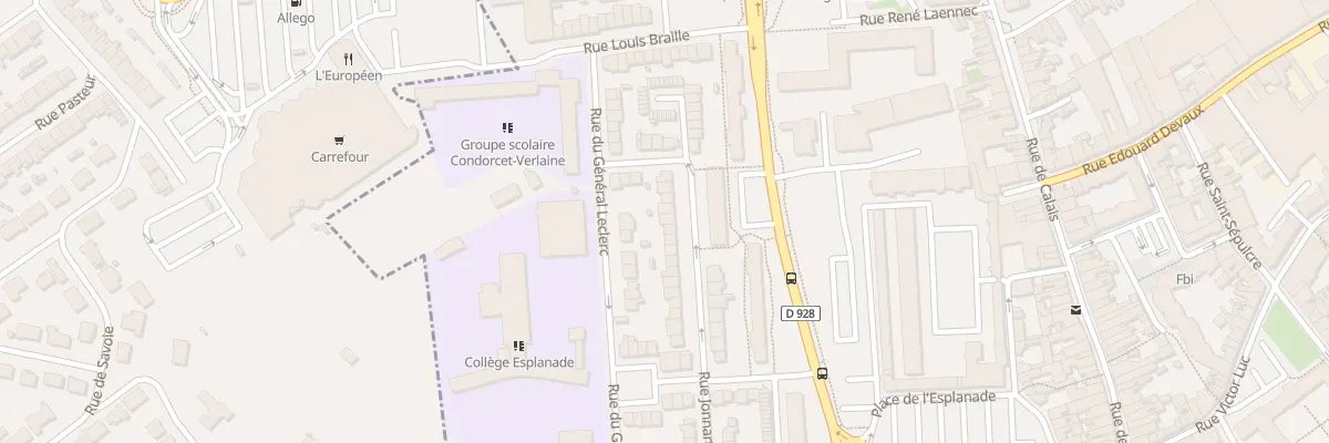 Plan du 50 Rue Jonnart à Saint-Omer