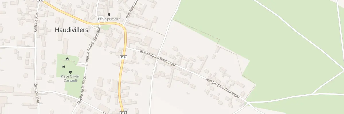Plan du 5 Rue Jacques Boulanger à Haudivillers