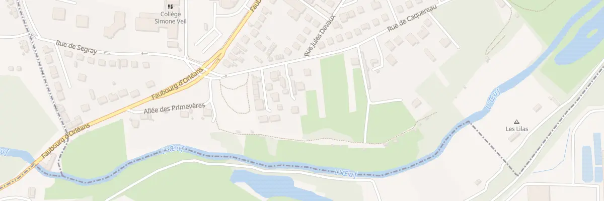 Plan du 39 Rue de Caquereau à Pithiviers