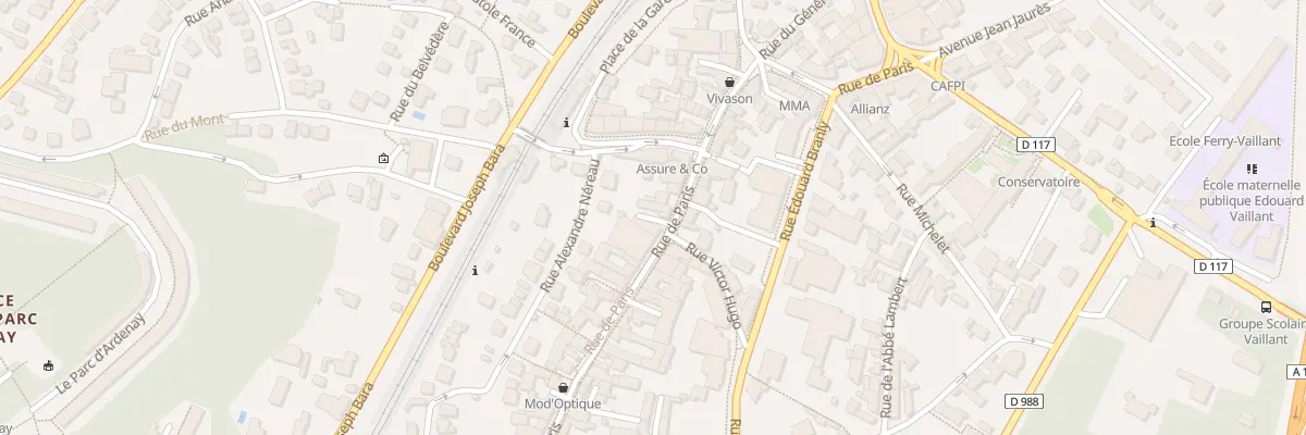 Plan du 38T Rue de Paris à Palaiseau
