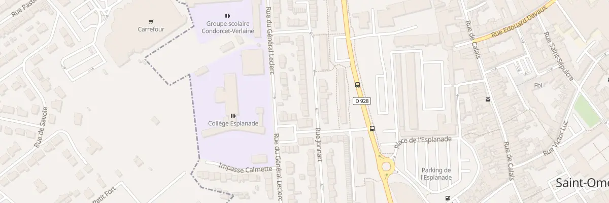 Plan du 32 Rue Jonnart à Saint-Omer