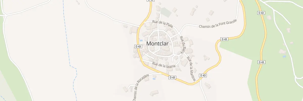 Plan du 4 Rue du Château à Montclar