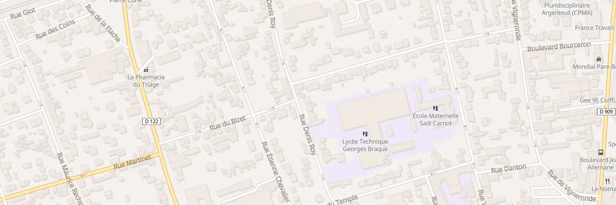 Plan du 70 Rue Denis Roy à Argenteuil